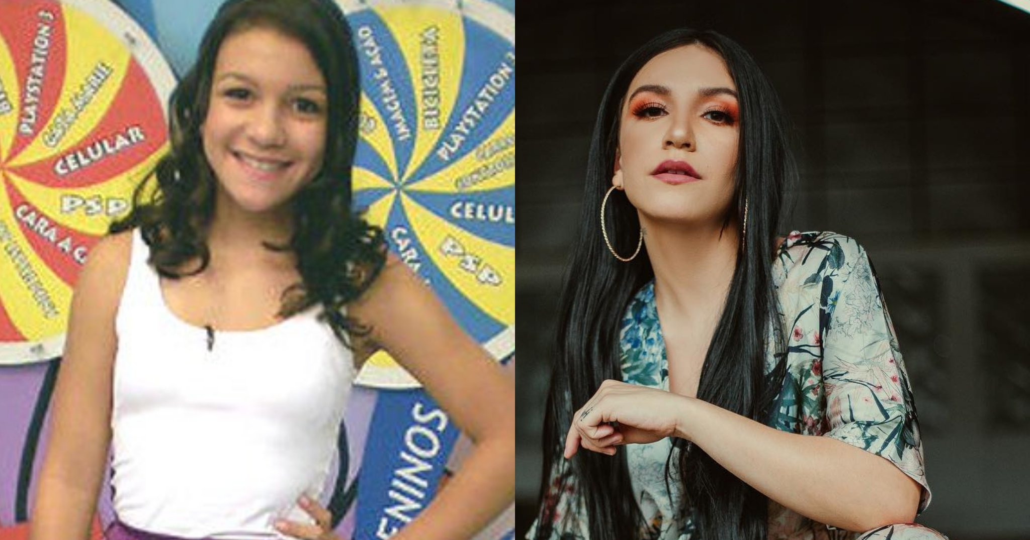 Antes e Depois de Priscilla Alcântara após sua passagem pelo Bom Dia e Cia do SBT