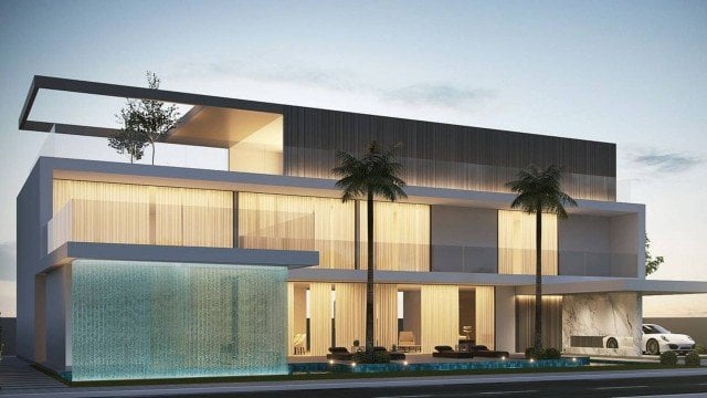 Projeto de como ficaria a casa do cantor Gabriel Diniz, que estava em construção em Cabedelo, cidade do litoral paraibano (Imagem: Divulgação)