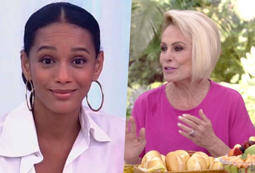 Ana Maria Braga e Taís Araújo viveram um climão ao vivo na TV (Foto reprodução)