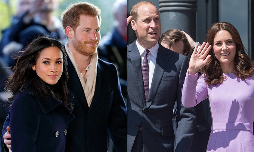 Príncipe Harry, Meghan Markle, Príncipe William e Kate Middleton se separaram dos projetos que tinham juntos (Foto: Reprodução)