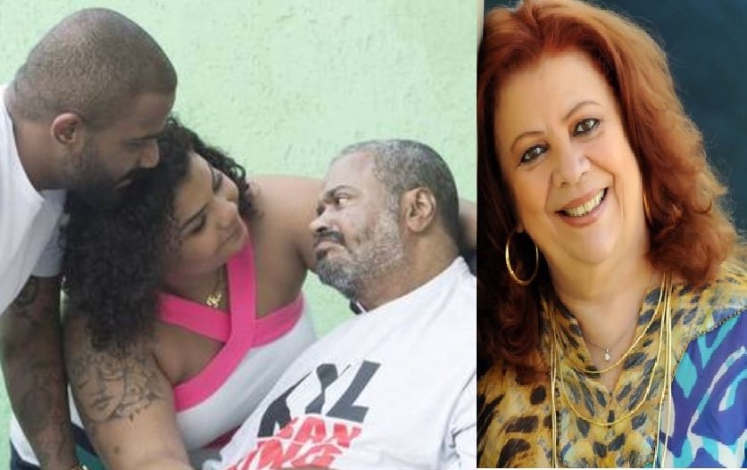 Arlindo Cruz e filhos e à direita Beth Carvalho (Foto: Reprodução)
