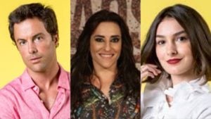 Candé e Larissa de Verão 90 e Aline de Órfãos da Terra (Foto: Montagem/TV Foco)