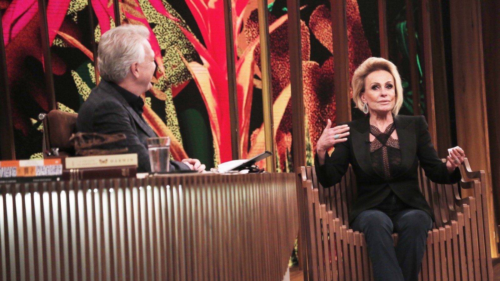 Ana Maria Braga dá entrevista na Globo para Pedro Bial, passa por sufoco e vai aos prantos: "Eu não sabia disso" Foto: Reprodução