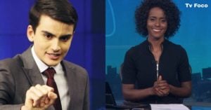 Dudu Camargo comanda o Primeiro Impacto no SBT e Maju marca sua presença na Globo no JN como mulher do tempo e apresentadora (Foto: Montagem/TV Foco)