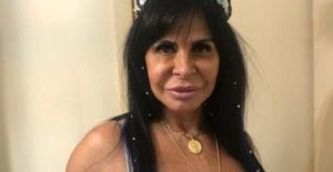 Gretchen causou polêmica ao usar figurino ousado para gravar com Fátima Bernardes (Foto: Divulgação)