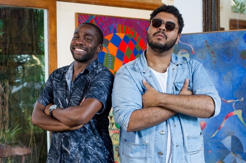 Ator e escrito da Globo, Lázaro Ramos e o humorista Paulo Vieira
