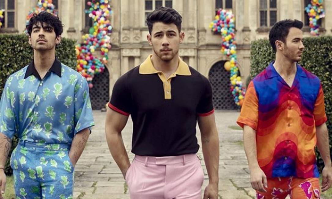 Irmãos Kevin Jonas, Joe Jonas e Nick Jonas (Foto: Reprodução)