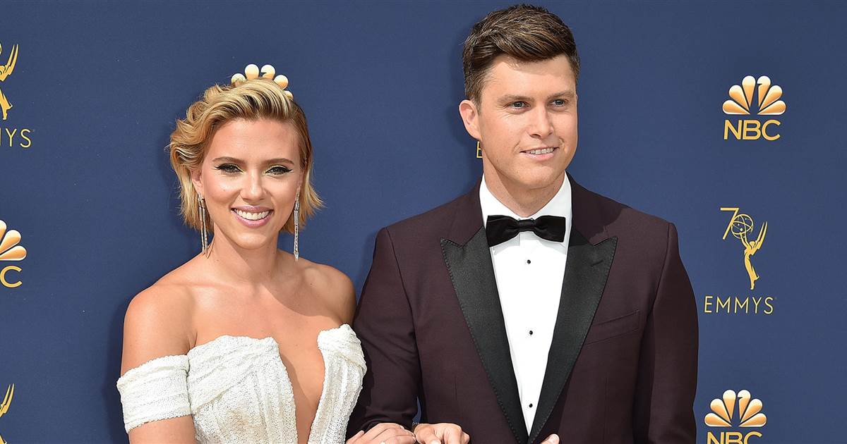 Scarlett Johansson e Colin Jost (Foto: Reprodução)