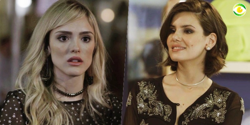 Vanessa (Camila Queiroz) odiará o sucesso de Manu (Isabelle Drummond) na novela das sete Verão 90