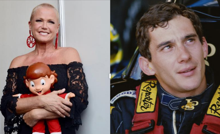 Xuxa prestou homenagem a Ayrton Senna, seu ex-namorado (Foto: Reprodução)