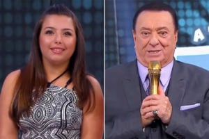 Raul Gil fez mais uma homenagem para a jovem Yasmin no SBT (Foto: Reprodução)