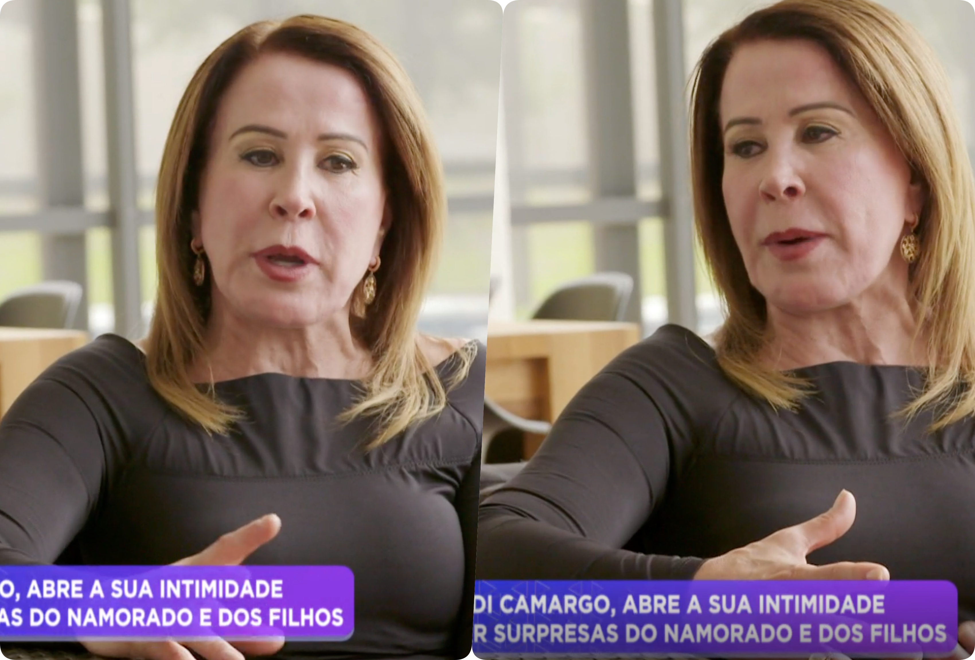 Zilu em entrevista para Rodrigo Faro na Hora do Faro da Record