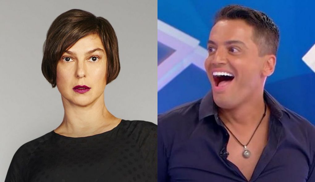 Maria Paula e Leo Dias, jornalista caiu em pegadinha de Maurício Meirelles - Imagem: Montagem/TV Foco
