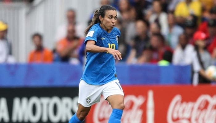 Marta, principal jogadora da Seleção brasileira feminina de futebol; jogo bombou audiência e livrou Globo da Record (Foto: Divulgação/CBF)