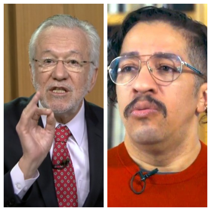 Jean Wyllys chamou Alexandre Garcia de "canalha" (Reprodução: TV Globo)
