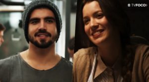 Rock (Caio Castro) terá uma aliança cheias de interesses em A Dona do Pedaço com Fabiana (Nathalia Dill) da Globo (Foto: Montagem/TV Foco)