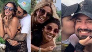 Anitta e Pedro Scooby, Ludmilla e Brunna, Maiara e Fernando, casais que terão um Dia dos Namorados bem gostoso (Montagem/ TV Foco)