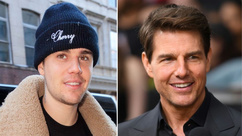 O cantor Justin Bieber fez um desafio a Tom Cruise (Foto: Reprodução)