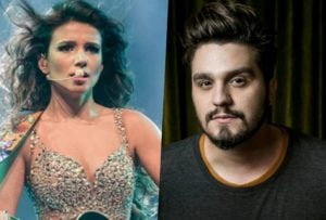 Paula Fernandes e Luan Santana não estiveram juntos em gravação de DVD (Foto: Divulgação/Montagem TV Foco)