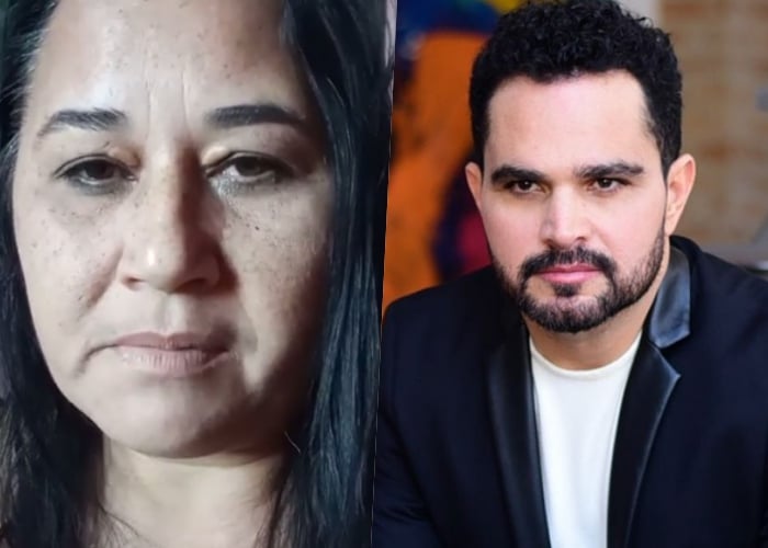 Luciano, da dupla com Zezé Di Camargo é atacado por ex-esposa Cleo Loyola que debocha de denúncia e posta foto ao lado de delegado que investiga o caso Foto: Reprodução