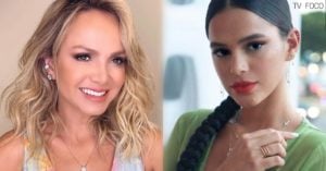 Eliana do SBT e Bruna Marquezine é da Globo, ambas tiveram rupturas em seus laços recentemente (Foto: Montagem/TV Foco)