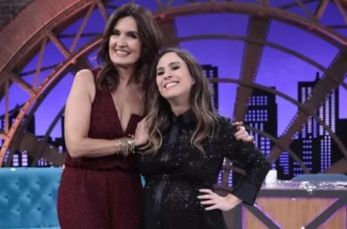 Fátima Bernardes participou do Lady Night (Foto: Divulgação) grávida