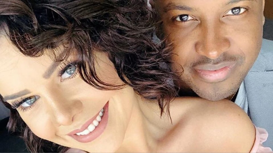 A atriz Fernanda Souza e seu marido Thiaguinho (Imagem: Instagram)