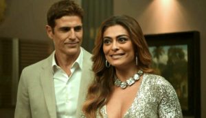 Régis (Reynaldo Gianecchini) e Maria da Paz (Juliana Paes) em A Dona do Pedaço da Globo (Foto: Reprodução)