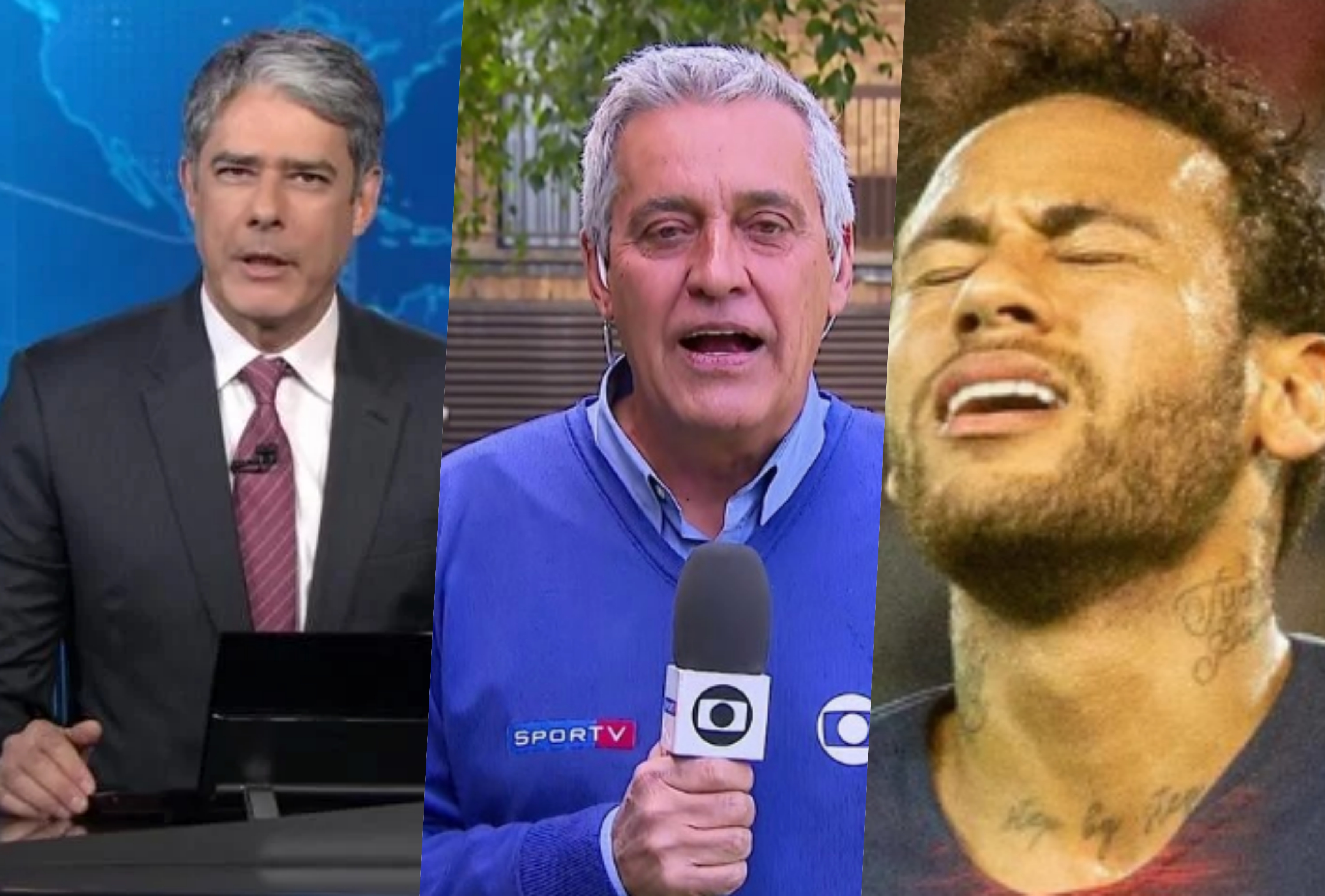 Mauro Naves, experiente repórter da Globo, foi afastado após envolvimento no caso de Neymar. Anuncio foi feito durante o Jornal Nacional na Globo com William Bonner
