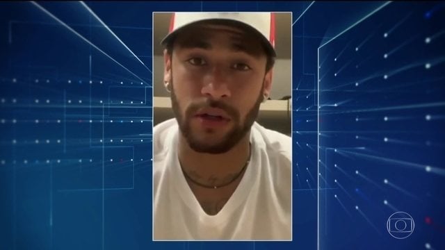 Neymar tem conversas divulgadas no Jornal Nacional (Foto: Reprodução)