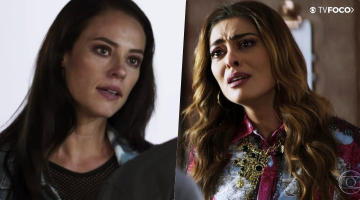 Vivi (Paolla Oliveira) e Maria da Paz (Juliana Paes) rivais em A Dona do Pedaço da Globo
