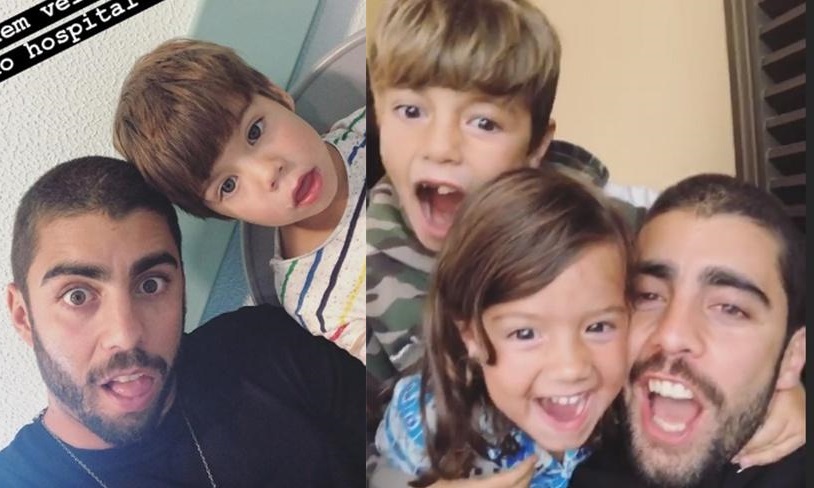 Pedro Scooby com os filhos (Foto: Reprodução/ Instagram)