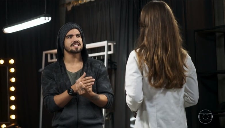 Rock (Caio Castro) em cena de A Dona do Pedaço da Globo