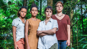 Clara (Thainá Duarte), Verônica (Taís Araújo), Natalie (Debora Falabella) e Luiza (Leandra Leal): série original Globoplay estreará em breve (Foto: Fabio Rocha/Globo)