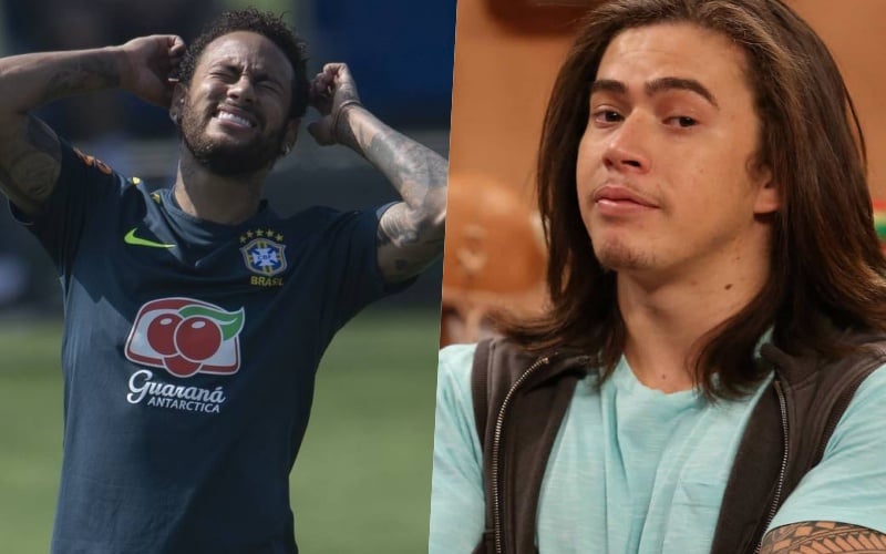 Whindersson Nunes debocha de amigo de Neymar que defendeu o jogador e ironiza lesão sofrida pelo craque: "ele está pelas áreas" Foto: Reprodução / Montagem TV FOCO