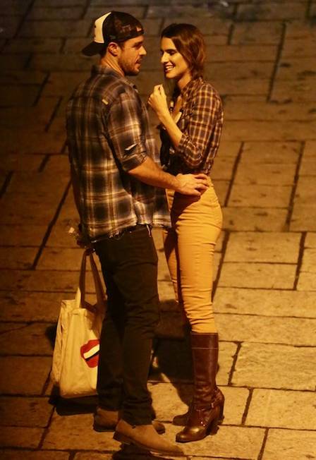 Joaquim Lopes e a noiva Marcella Fogaça estiveram na mesma festa de Paolla Oliveira Foto: EXTRA