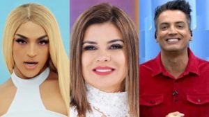 Pabllo Vittar, Mara Maravilha e Leo Dias (Foto: Montagem/TV Foco)