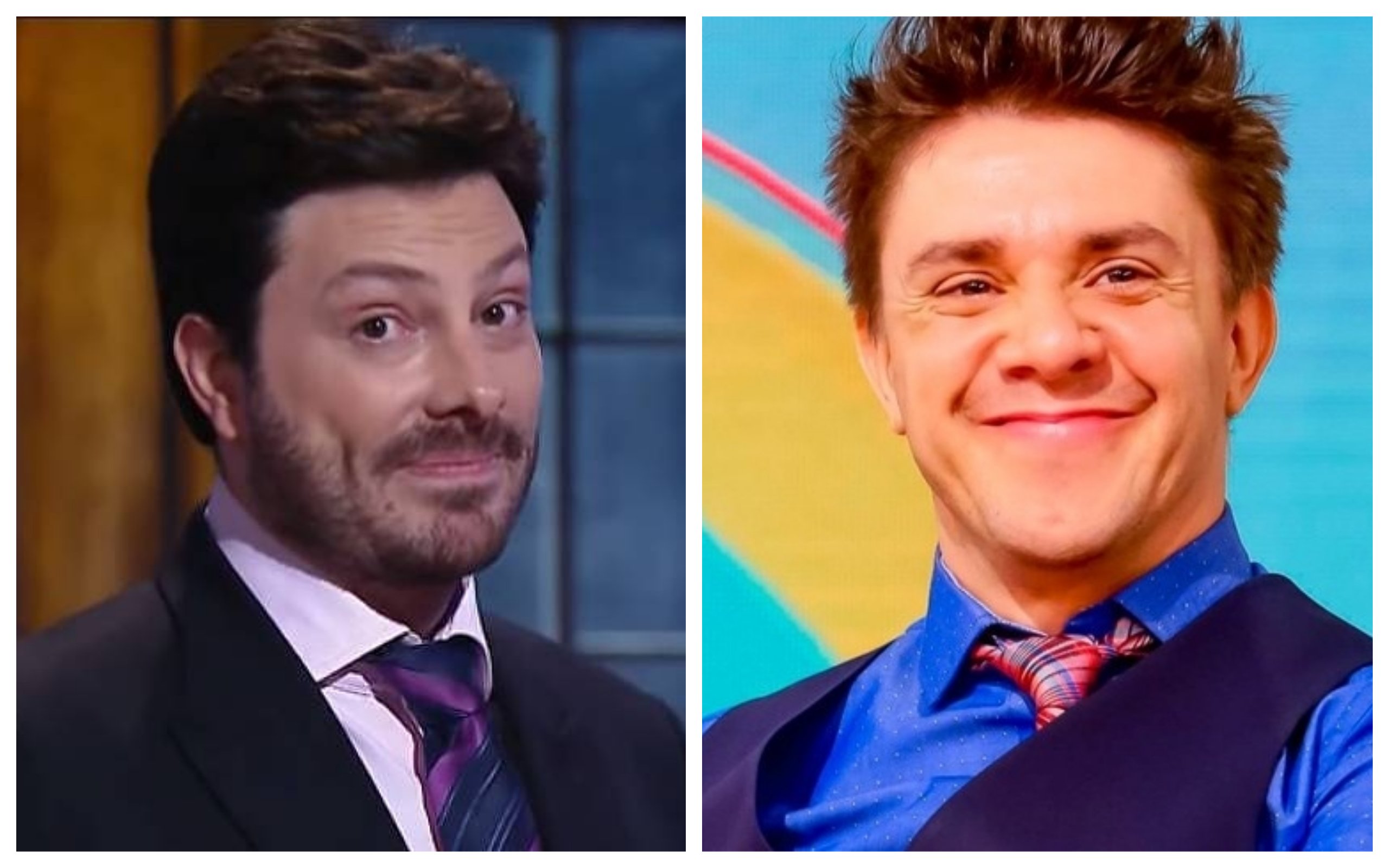 O apresentador Danilo Gentili e o comediante Oscar Filho foram vítimas de boatos de namoro mais uma vez (Foto: Divulgação / TV Foco)