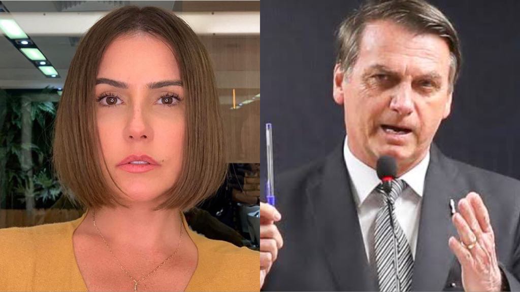 Deborah Secco expôs atitude de Bolsonaro sobre Bruna Surfistinha (Montagem: TV Foco)