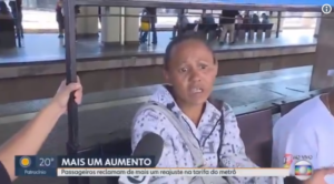 Mulher faz desabafo sobre Lula ao vivo (Foto: Divulgação/TV Globo)