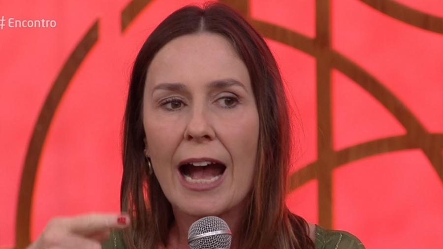 Susana Naspolini participou do programa Encontro, apresentado por Fátima Bernardes - Reprodução/TV Globo