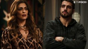 Rock e Maria da Paz se enfrentam em A Dona do Pedaço da Globo (Foto: Montagem/TV Foco)