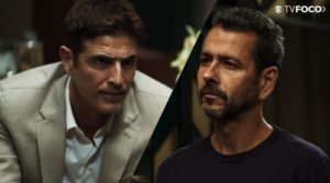 Régis e Amadeu se enfrentam em briga por Maria da Paz em A Dona do Pedaço da Globo (Foto: Montagem/TV Foco)