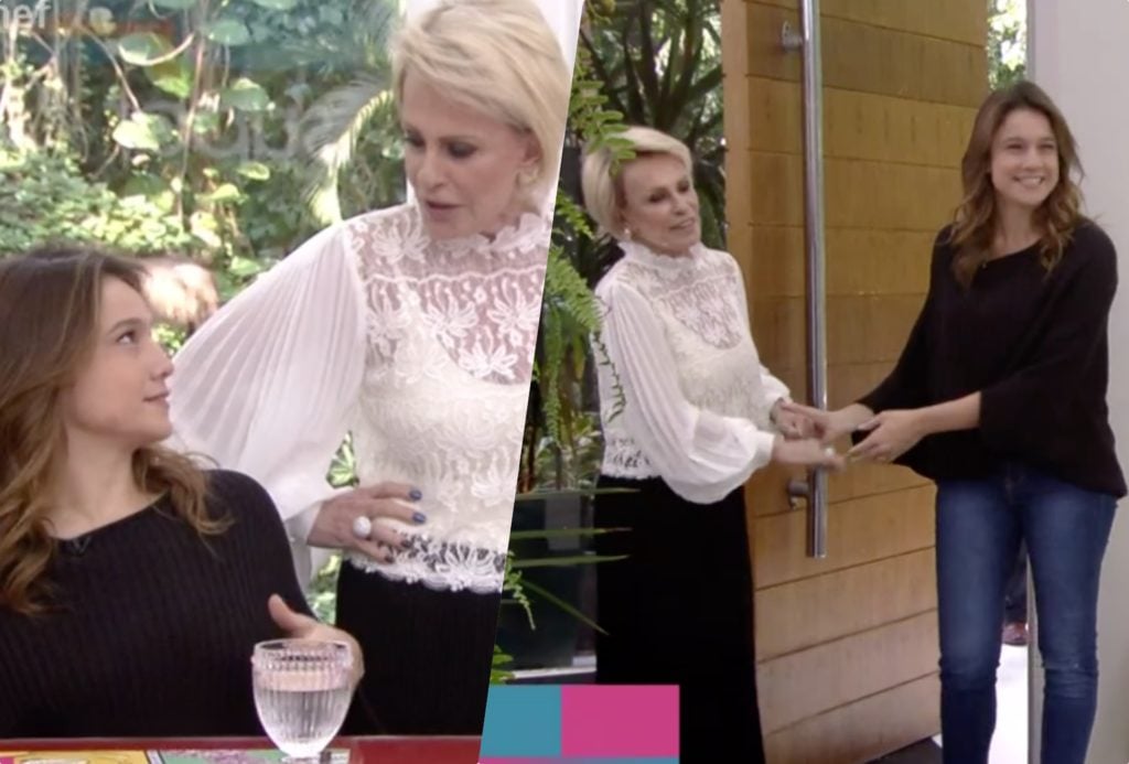 Ana Maria Braga do Mais Você recebeu Fernanda Gentil para final do SuperChef na Globo