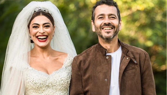 Maria da Paz (Juliana Paes) e Amadeu (Marcos Palmeira) vão ficar juntos no final da novela das nove da Globo (Foto: Reprodução/Instagram)