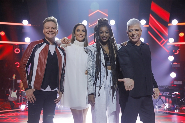 Michel Teló, Ivete Sangalo, Iza e Lulu Santos (Foto: Globo/ Victor Pollak)