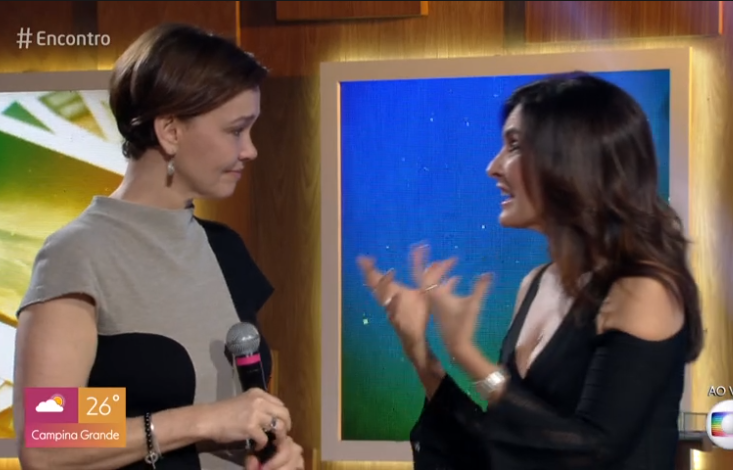 Julia Lemmertz e Fátima Bernardes (Foto: Reprodução/ Globo)