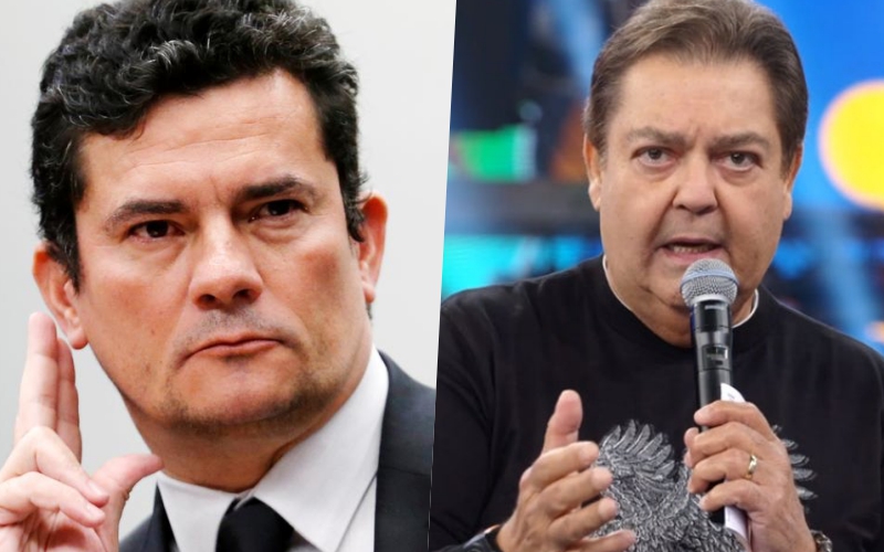 Faustão, da Globo tem diálogos vazados com Sérgio Moro e se pronuncia oficialmente sobre encontro sigiloso Foto: Reprodução