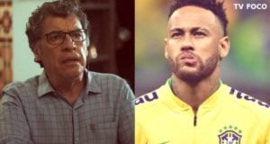 O jogador Neymar e o ator Paulo Betti (Foto: Montagem/TV Foco)