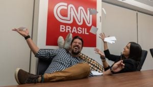 Phelipe Siani e Mari Palma, casal ex-Globo, comemora contratação na CNN Brasil (Foto: Divulgação/CNN Brasil)